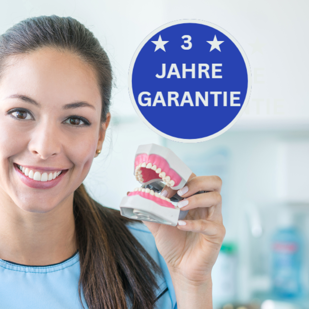 3 Jahre Garantie auf die elektronische Zahnseide